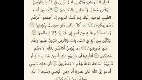 استمع لهذا الصوت الجميل جداً...القارئ عبد الرزاق الدليمي-أواخر سورة يوسف