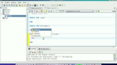 Visual Basic on Linux with Gambas on a eeepc