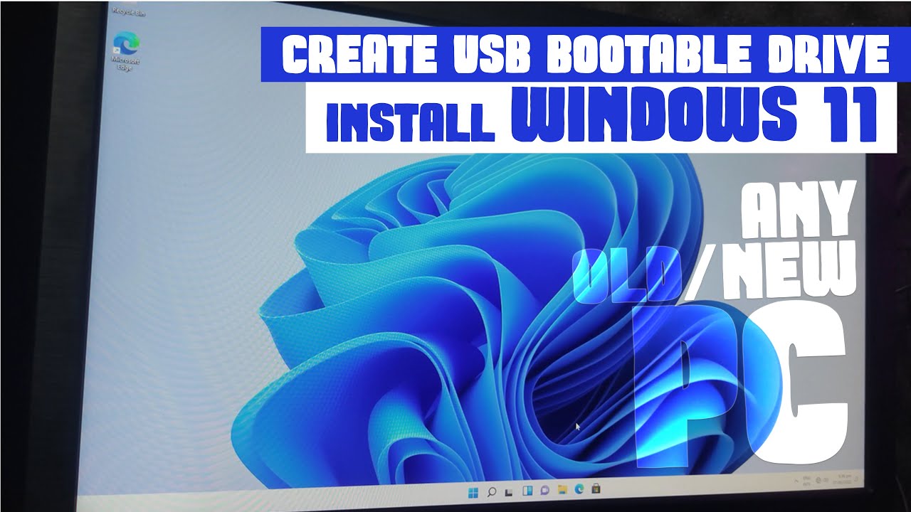 How to Create a USB Bootable Drive and Install Windows 11 Tutorial ...