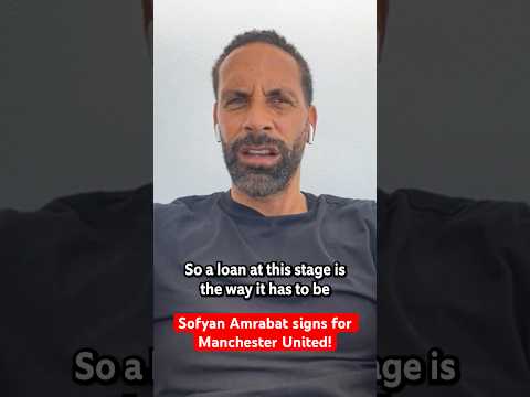 Sofyan Amrabat signs for Manchester United! #five #shorts #rioferdinand