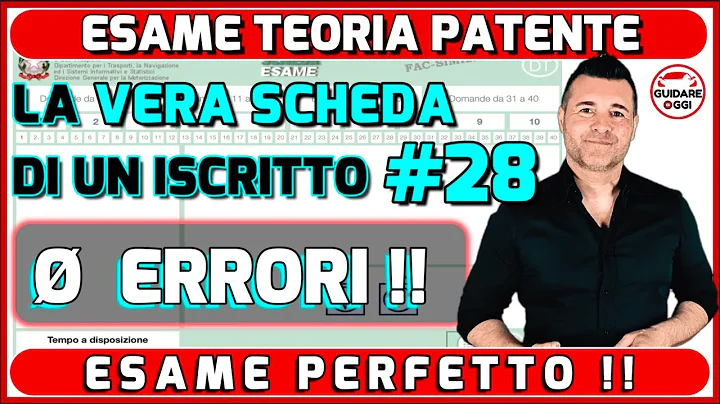 0 ERRORI  - LA VERA SCHEDA DESAME DI TEORIA DI UN ...