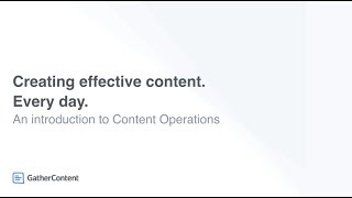 An introduction to ContentOps