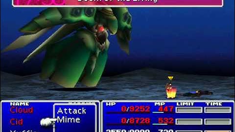 Final Fantasy VII - Yuffie beats Emerald in 2:50  (no level 99, no max stats)