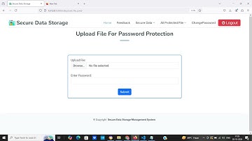 Secure Data Storage Project using Python Django | Cyber Security Project