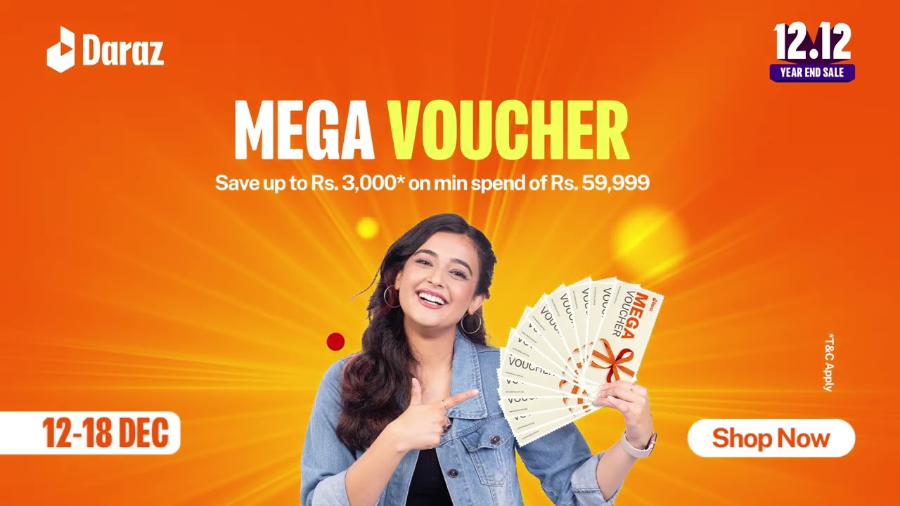 Mega Vouchers | Daraz 12.12 | Daraz Nepal