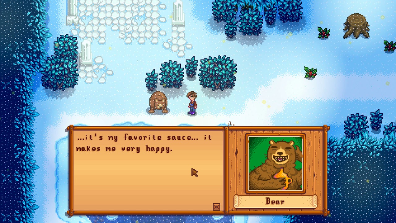 Stardew Valley Maple Syrup Dealing Bear - YouTube.