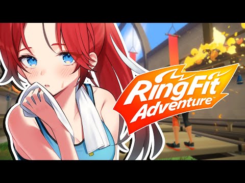 ≪Ring Fit Adventure≫ warm up session before gym