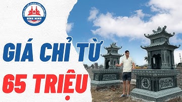 CÔNG KHAI báo giá mộ đá xanh rêu hai mái | RẺ VÀ UY TÍN NHẤT NINH VÂN
