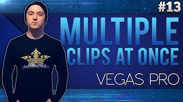 Sony Vegas Pro 13: How To Move Multiple Clips All At Once - Tutorial #13