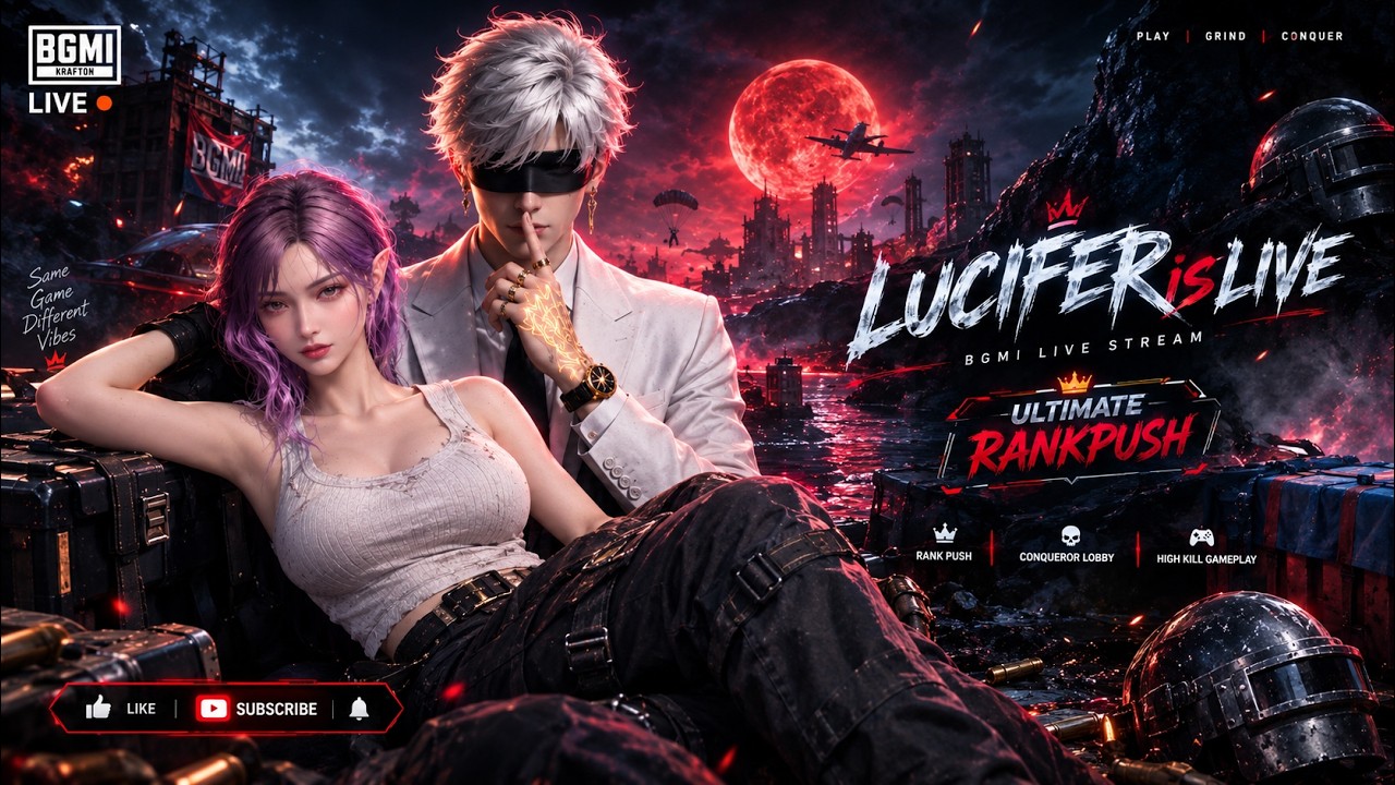 Fun in Conquer Lobby with LUCIFERisLIVE– New Vamp Mode | #pubg #bgmi # ...