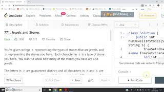 Jewels and Stones | LeetCode | JAVA