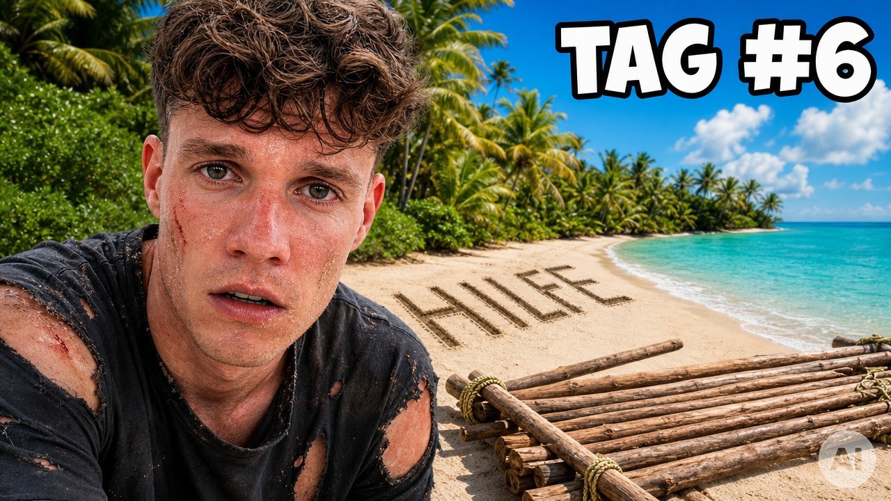 ICH BIN GESTRANDET AUF EINER EINSAMEN INSEL