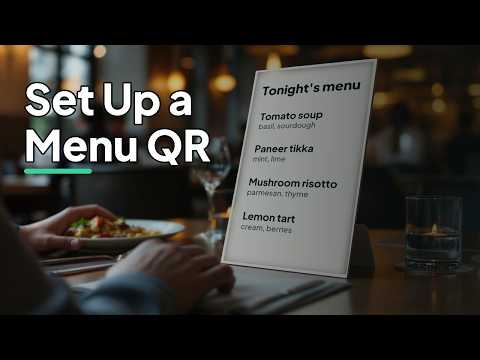 QR Codes for Restaurants: Set Up a Menu QR Code, Step by Step