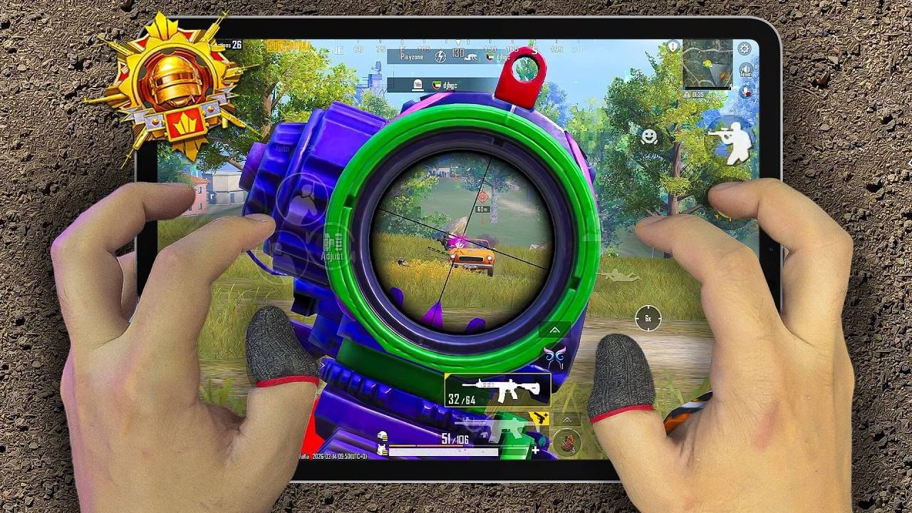 Handcam 🔥 iPad Pro M2 BGMI Test 120 Fps Gameplay / Graphics 4 Finger + Gyroscope