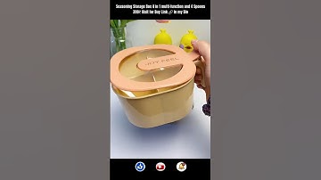 Seasoning Storage Box 4 in 1 #spicebox #spiceseasoning #kitchentools #viral#shortsfeed #short#gadget