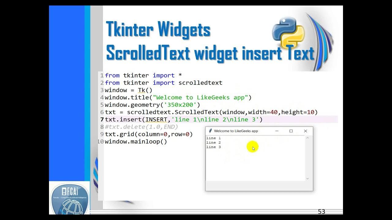 Python Fifth Lecture GUI 03 - YouTube