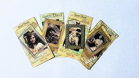 GUEST CHECK EPHEMERA! EASY AND QUICK TO MAKE!