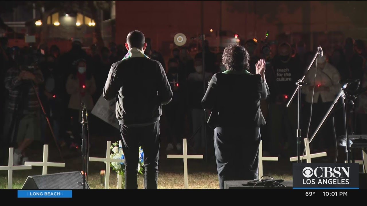 Pasadena Residents Mourn 13-Year-Old Killed By Stray Bullet - YouTube