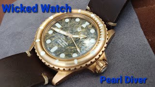 Outdoor watch review - Wicked Watch Pearl Diver. LumiCast really is next level lume