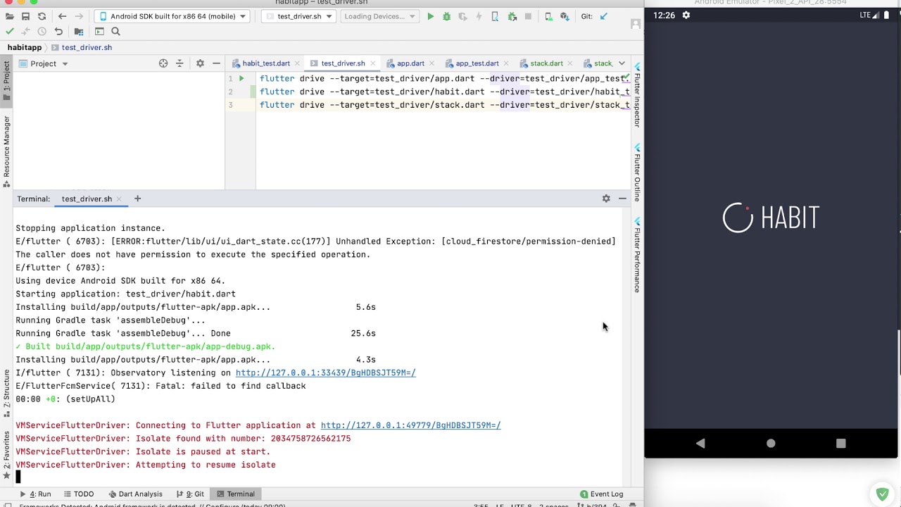 [HabitApp] Flutter integration test demo 2 - YouTube
