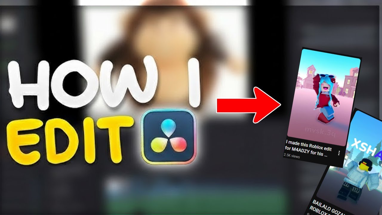 How To Make a ROBLOX EDIT ON DAVINCI RESOLVE Without Plugins (FOR ...