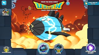 Attempting to beat the Vortext boss bloon in BTD6.