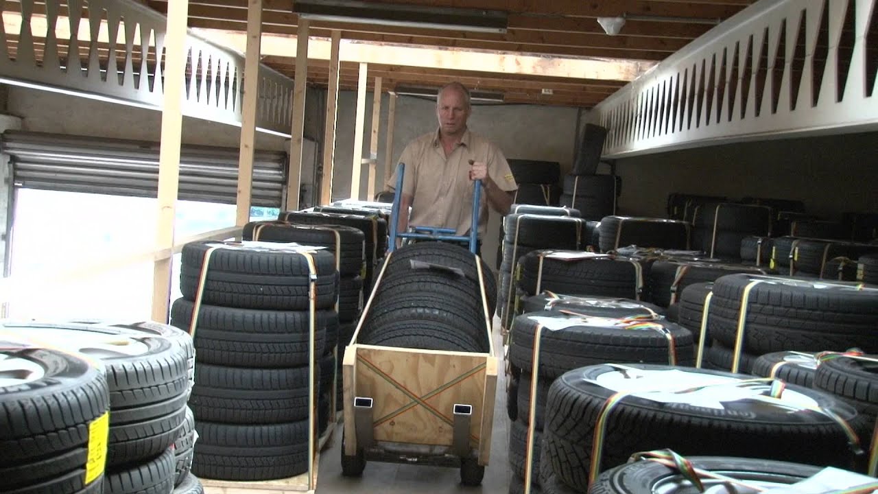 Banden wassen + banden opslag