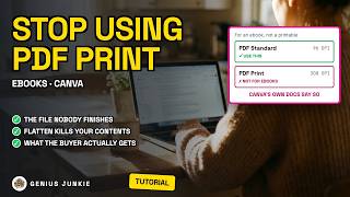 How to Make and Sell an Ebook in Canva (The Export Everyone Gets Wrong)