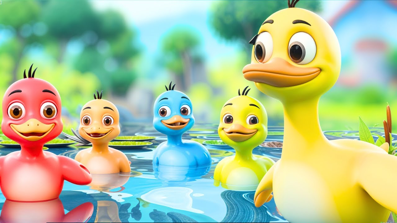 Cinque Paperelle 🦆 Canzoni per Bambini da Cantare e Ballare 🎶 BROandSIS Italiano