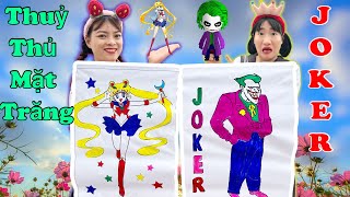 Sailor Moon and Giant JOKER Coloring Challenge Super Beautiful |  Hang Nheo Official