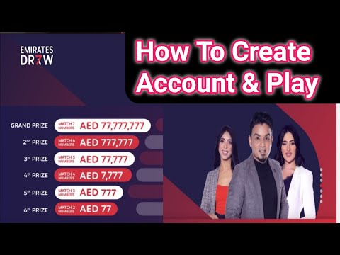 How To Create Emirates Draw Account & Play