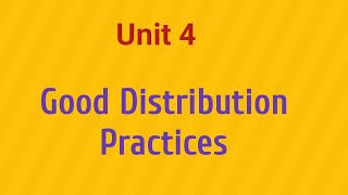 Good Distribution Practices|regulatory affairs #gdp #good #distribution #practices