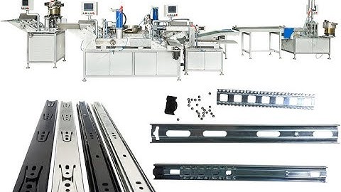 Full Automatic ball bearing drawer slides roll forming production line 全自动滑轨生产线