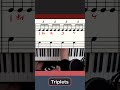 How to Play Triplets PERFECT Every Time  #pianotutorial