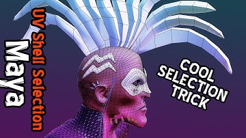 Cool Trick - UV Shell Selection (Maya 3D Tutorial)