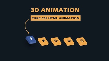CSS 3D Social Media Icon Hover Effects | Font awesome Icons | CSS Animation Effects | Html CSS Only
