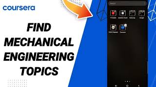 How To Find Mechanical Engineering Topics On Coursera App