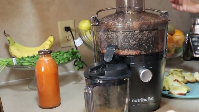 nutribullet Nutribullet Juicer Pro - Gray, 800W Motor, 1.5L Pulp Basin,  27oz Juice Pitcher, Dishwasher-Safe, Extractor in the Juicers department at