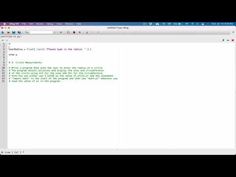2.9. (Part 1) Circle Measurements - Python