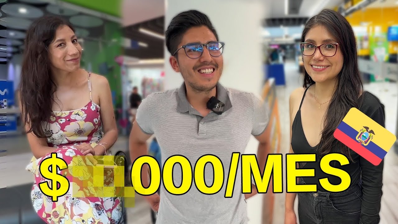 En ECUADOR ¿Cuántos dólares ganan al mes? El gasto y el salario de un país dolarizado es mayor?