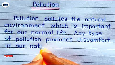 Essay On Pollution in english | Essay on pollution | Essay on pollution 100 words |