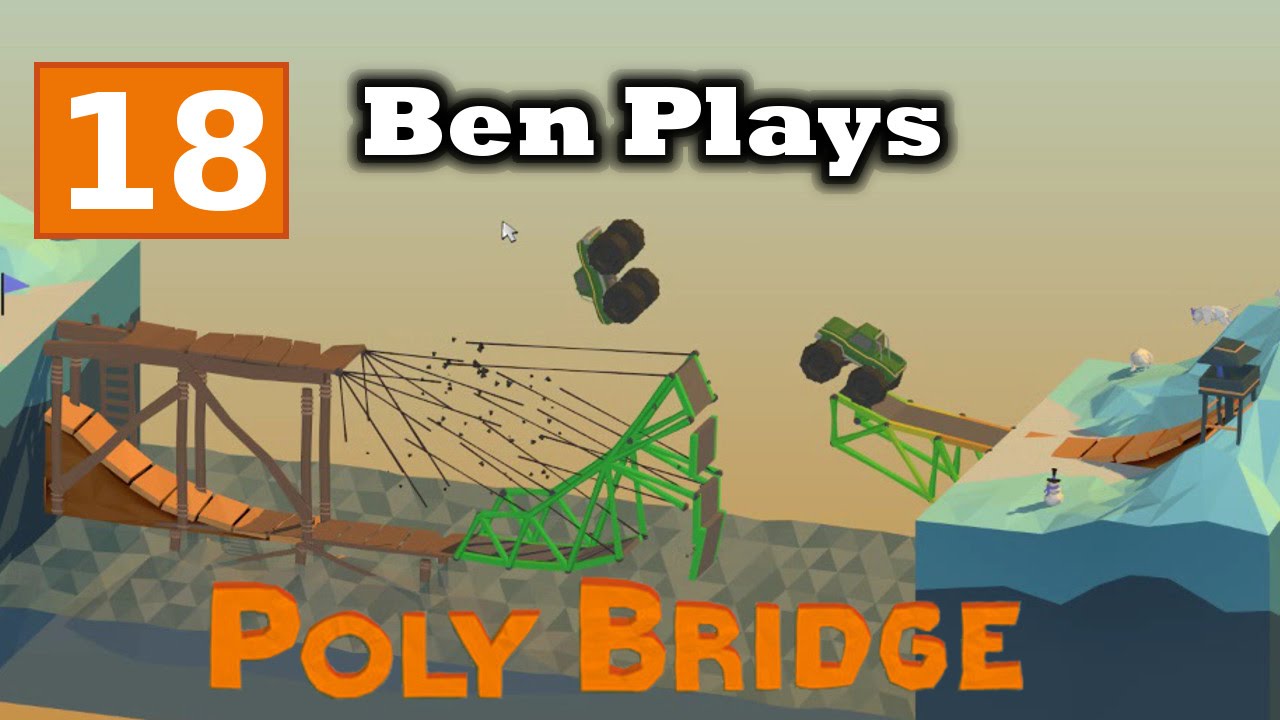 Poly Bridge Loop Back Poly Bridge 18 - Land Brace and Loop Back - YouTube