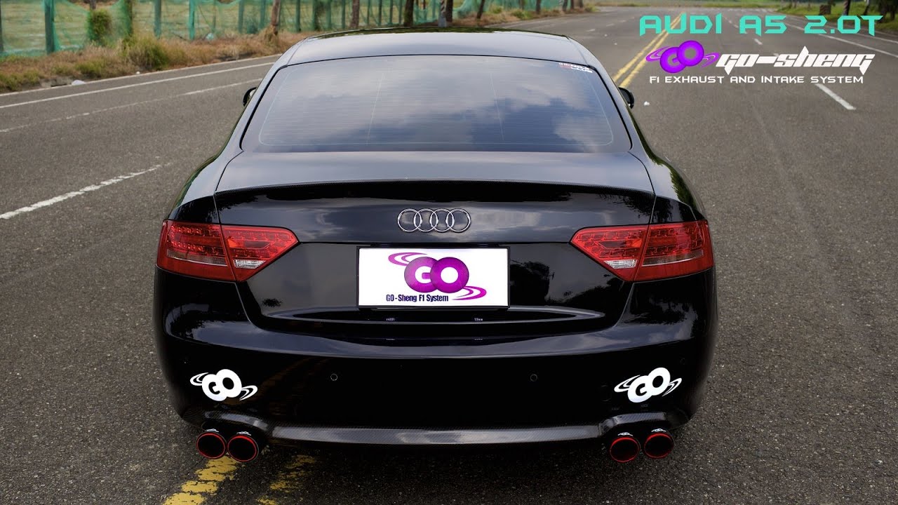 sports car brands GOS//Audi A5 2.0T w/GO-Sheng F1Exhaust&Intake db Test(Valve on/off)