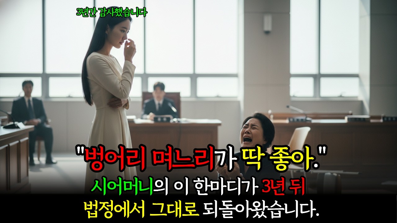 3년간 벙어리로 살던 며느리가 입 연 순간, 시어머니가 바닥에 주저앉으며 비명을 지르는데 | 노후사전 | 감동사전 | 사전라디오 | 오디오북