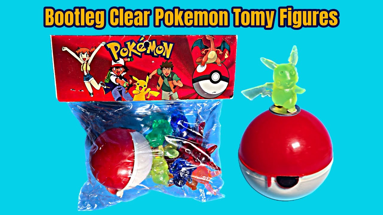 Bootleg Clear Pokemon Tomy Figures - YouTube