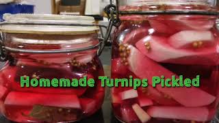 Homemade Turnips Pickled