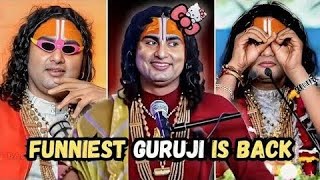 Guruji ka comedy show 🤣🤣||Anirudhacharya Baba Got Latent| Funny Pookie Baba ji 🎀🎀