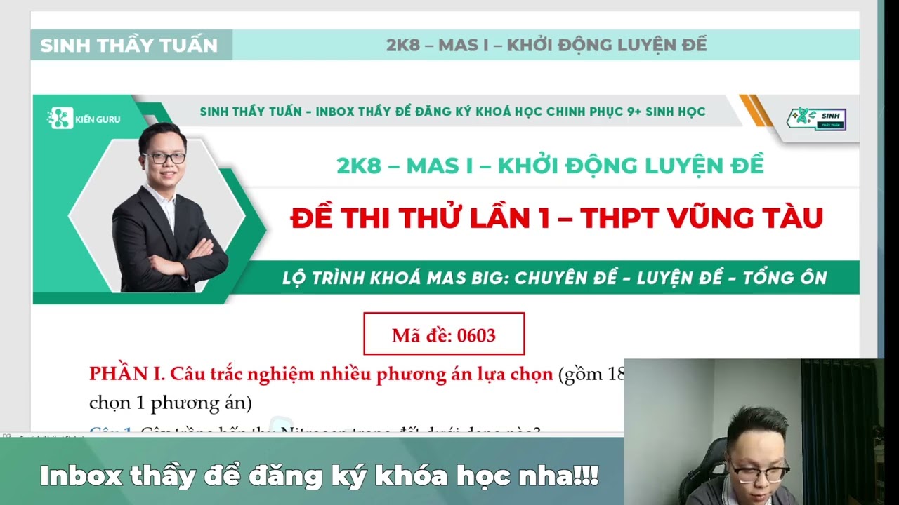 GIẢI ĐỀ THI THỬ LẦN 1 - TRƯỜNG THPT VŨNG TÀU