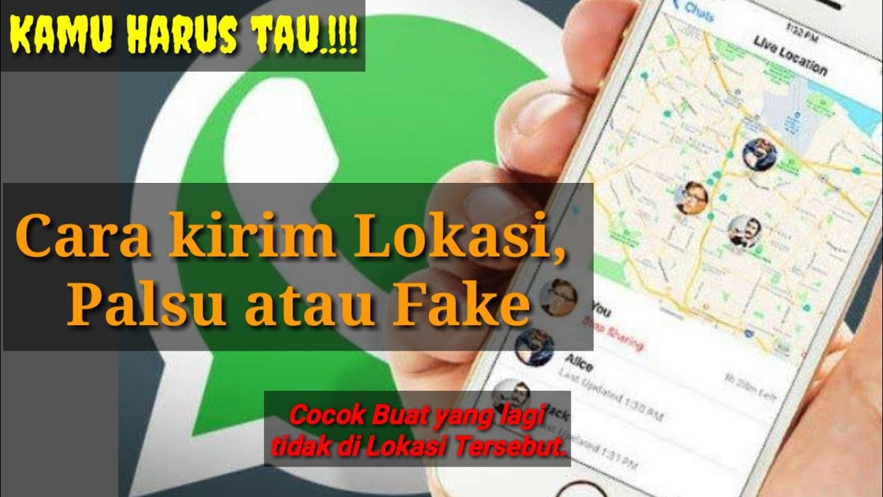 Cara share lokasi palsu di WhatsApp 