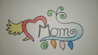 My mother day Drawing and colouring 👪 easy step by step 😘❤️